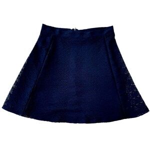 Zara Basic Blue Lace Skirt M